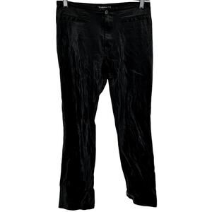 Vintage Tark'1 Peggy Faux Leather Straight Pants Y2K Black 3 Tall 30"x30.5"